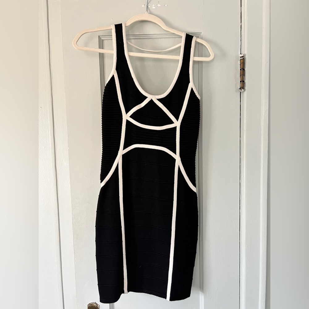 Y2K vintage BeBe bandage mini dress